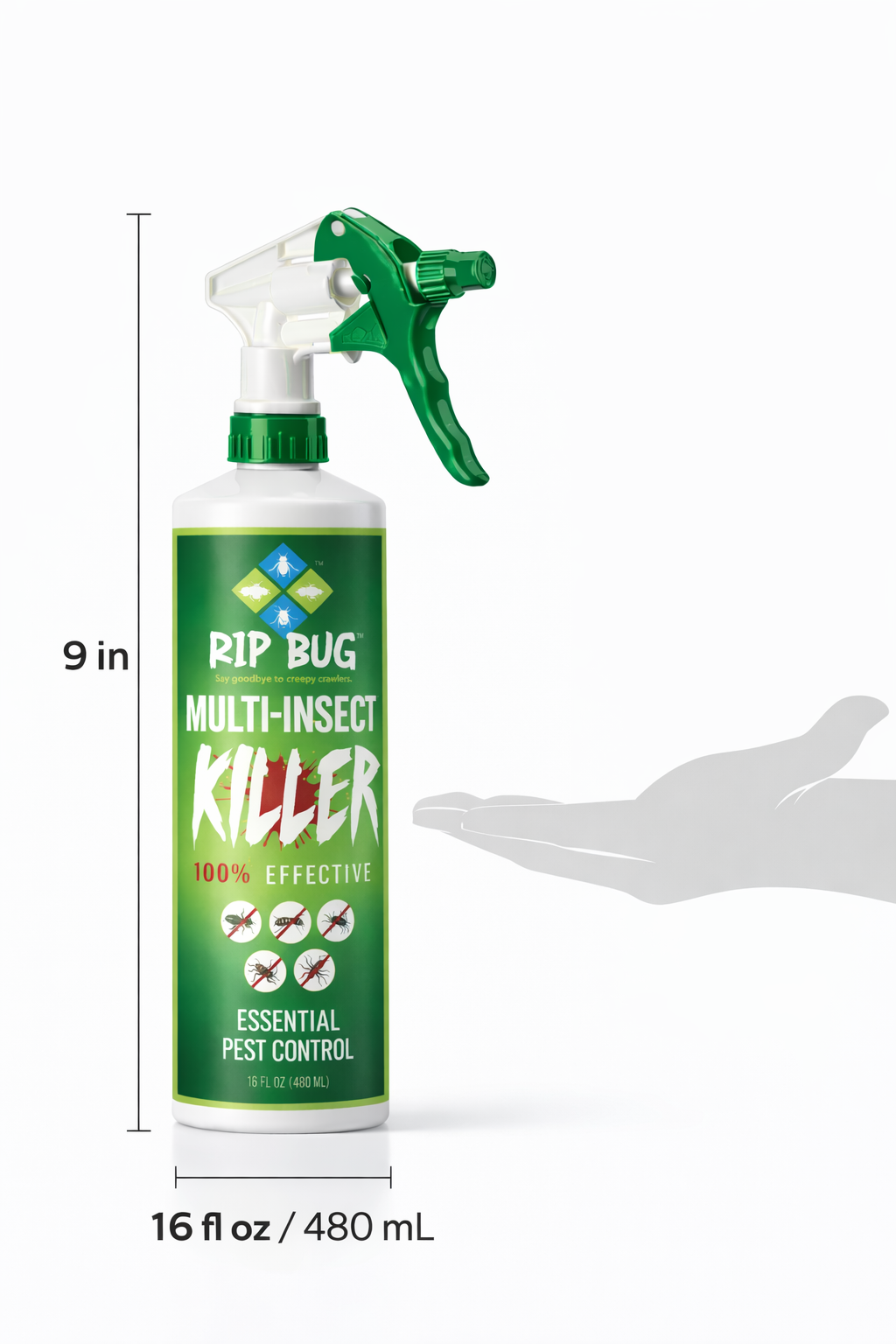 Rip Bug™ Multi-Insect Killer Spray – 100% Effective Pest Control (16 oz)