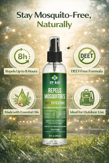 Rip Bug™ Mosquito Repellent Spray – Repels Mosquitoes Up to 8 Hours (8 fl oz)