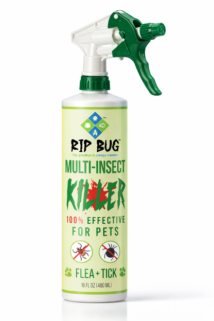 Rip Bug™ Flea & Tick Spray for Pets (16 oz)