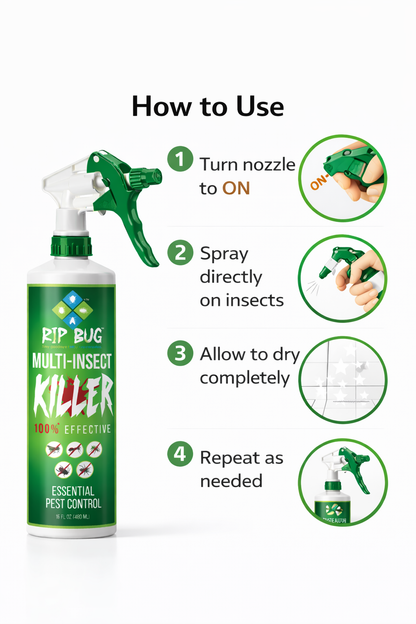 Rip Bug™ Multi-Insect Killer Spray – 100% Effective Pest Control (16 oz)